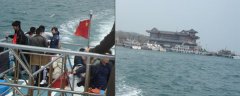 突驰干冰技术客户游览刘公岛